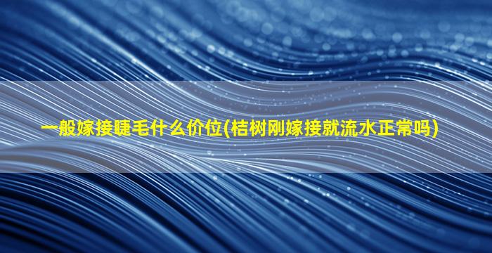 一般嫁接睫毛什么价位(桔树刚嫁接就流水正常吗)