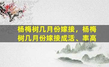 杨梅树几月份嫁接，杨梅树几月份嫁接成活、率高