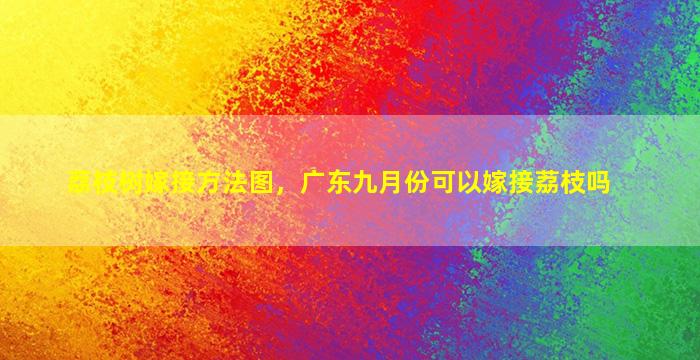 荔枝树嫁接方法图，广东九月份可以嫁接荔枝吗